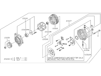 Infiniti 23100-3H000 Alternator Assembly