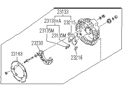 Infiniti 23127-60U00 Cover Assy-Rear