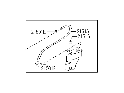 Infiniti G20 Coolant Reservoir - 21710-64J01