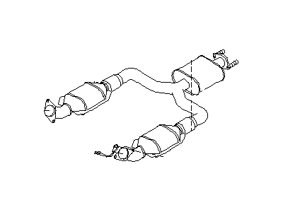 2005 Infiniti Q45 Exhaust Pipe - 20020-CR910