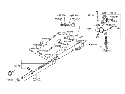 Infiniti M45 Rack And Pinion - 49200-CR901