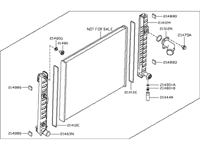 Infiniti FX50 Radiator - 21460-1CB0A