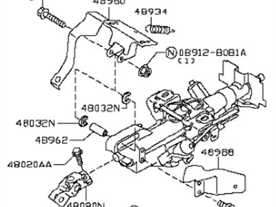 2008 Infiniti EX35 Steering Column - 48810-1BA1B