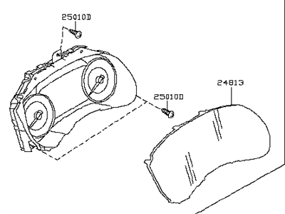 Infiniti 24810-5NA1A Instrument Combination Meter Assembly