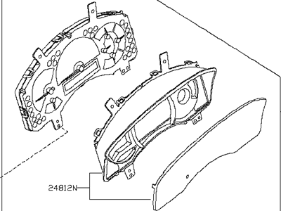 Infiniti QX56 Instrument Cluster - 24810-7S61A