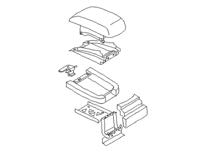 2000 Infiniti I30 Armrest - 96920-2Y900