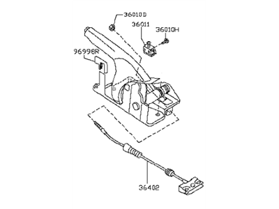 Infiniti 36010-AM800 Device Assy-Parking Brake Control