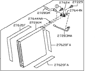 Infiniti 27280-EH10A Evaporator Assy-Cooler