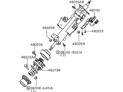 2008 Infiniti QX56 Steering Column - 48810-7S660