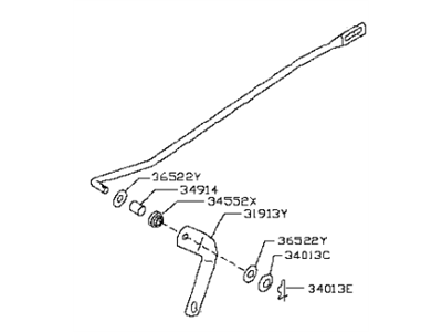 Infiniti 34930-AL600 Rod-Selector