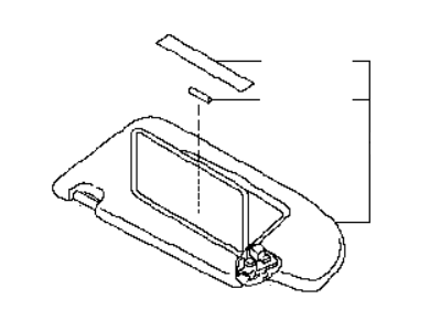 Infiniti Q70L Sun Visor - 96401-1MA2C