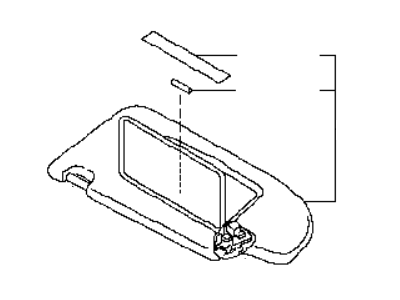 Infiniti M56 Sun Visor - 96401-1MA2A