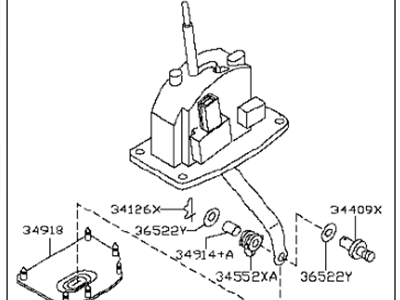 Infiniti M45 Automatic Transmission Shifter - 34901-EH100