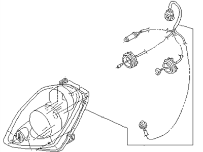 Infiniti 26075-AM800 Headlamp Housing Assembly, Left