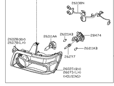 Infiniti QX56 Headlight - 26010-7S625