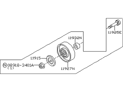 Infiniti FX35 A/C Idler Pulley - 11925-AR010