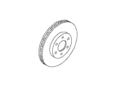 Infiniti 40206-1LA1A Rotor Disc Brake Front