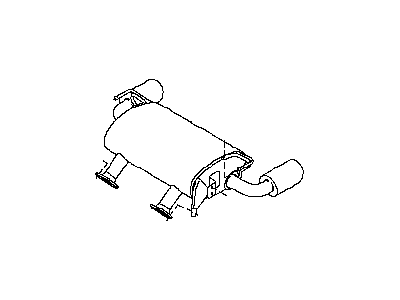 Infiniti G37 Muffler - 20100-JL01B