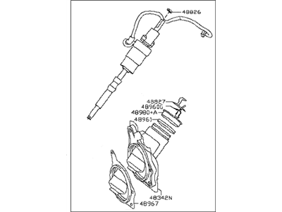Infiniti Steering Shaft - 48822-JL50A