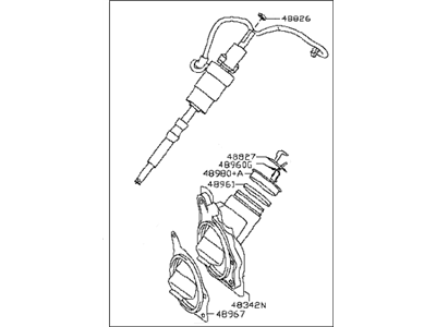 Infiniti G37 Steering Shaft - 48822-JL50A