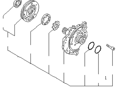 1994 Infiniti G20 Oil Pump - 31340-31X06