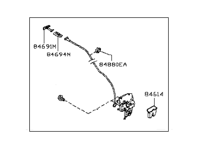 Infiniti 84631-JJ51B Trunk Lid Lock Assembly