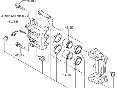 1993 Infiniti Q45 Wheel Cylinder Repair Kit - 41120-64U25