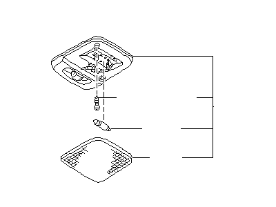 1992 Infiniti G20 Dome Light - 26410-50J00