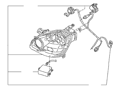 Infiniti 26025-AT515 Headlamp Housing Assembly, Right