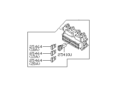 Infiniti FX45 Fuse Box - 24350-CL00A