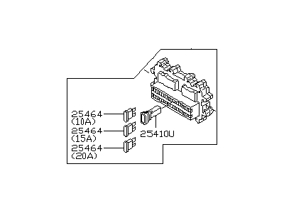 2005 Infiniti FX35 Fuse Box - 24350-CL00A