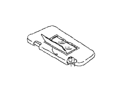 Infiniti 96401-EH100 Driver Sun Visor Assembly