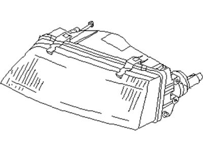 Infiniti 26075-2L900 Headlamp Housing Assembly, Left