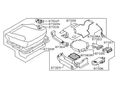 Infiniti 87300-CS016 Cushion Assy-Front Seat