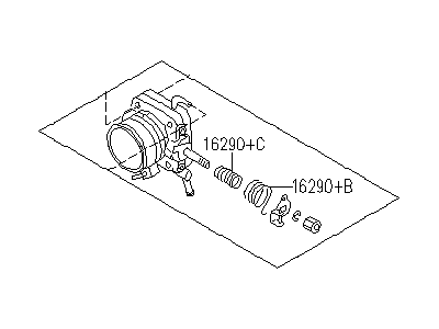 1996 Infiniti J30 Throttle Body - 16118-18Y00