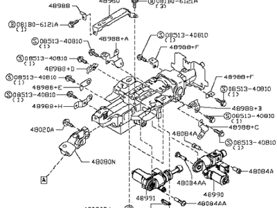 2015 Infiniti Q70 Steering Column - 48810-1MA6D