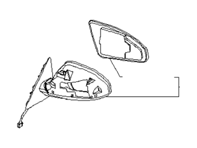 Infiniti FX45 Car Mirror - 96301-CG100