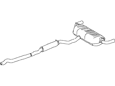 Infiniti 20100-5NA4A Exhaust Main Muffler Assembly