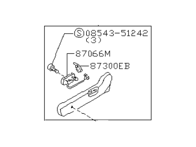 Infiniti 87380-1W301 FINISHER Assembly-Cushion,Front Seat L