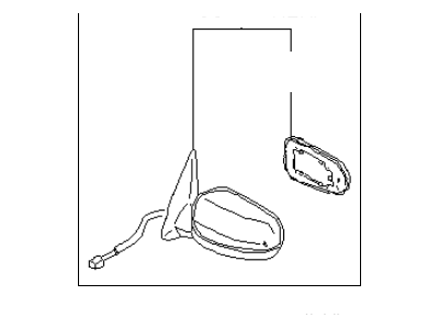 Infiniti 96301-3Y200 Mirror Assembly-Door,RH