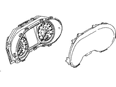 2018 Infiniti Q60 Speedometer - 24810-5CA0C