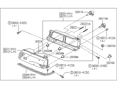 Infiniti B6010-F6600 Headlamp Assembly Right