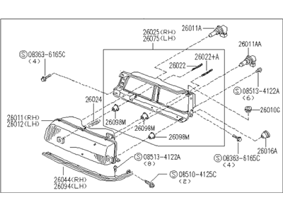 Infiniti M30 Headlight - B6060-F6600