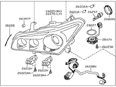 Infiniti QX80 Headlight - 26060-5ZA1A