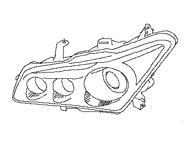 Infiniti 26075-6GW0A Headlamp Housing Assembly, Left