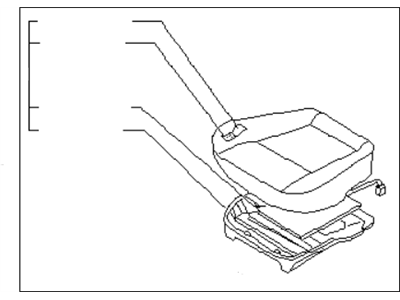 Infiniti QX4 Seat Cushion - 87350-4W011