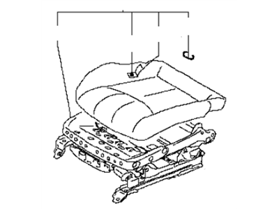 Infiniti 87350-JU63A Cushion Assy-Front Seat