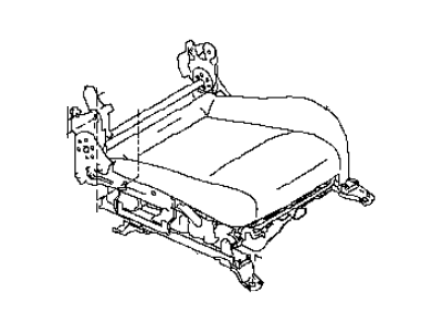 Infiniti 873A2-CL70A Cushion & ADJUSTER Assembly-Front,R