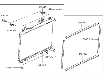 Infiniti 21460-3JA1A Radiator Assembly