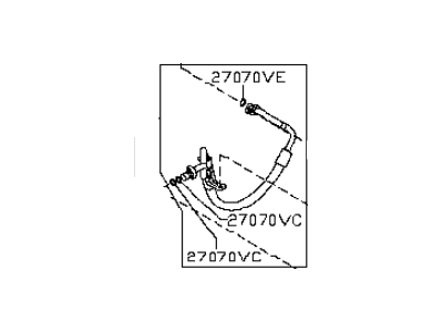 Infiniti Q70L A/C Hose - 92490-3WG0A